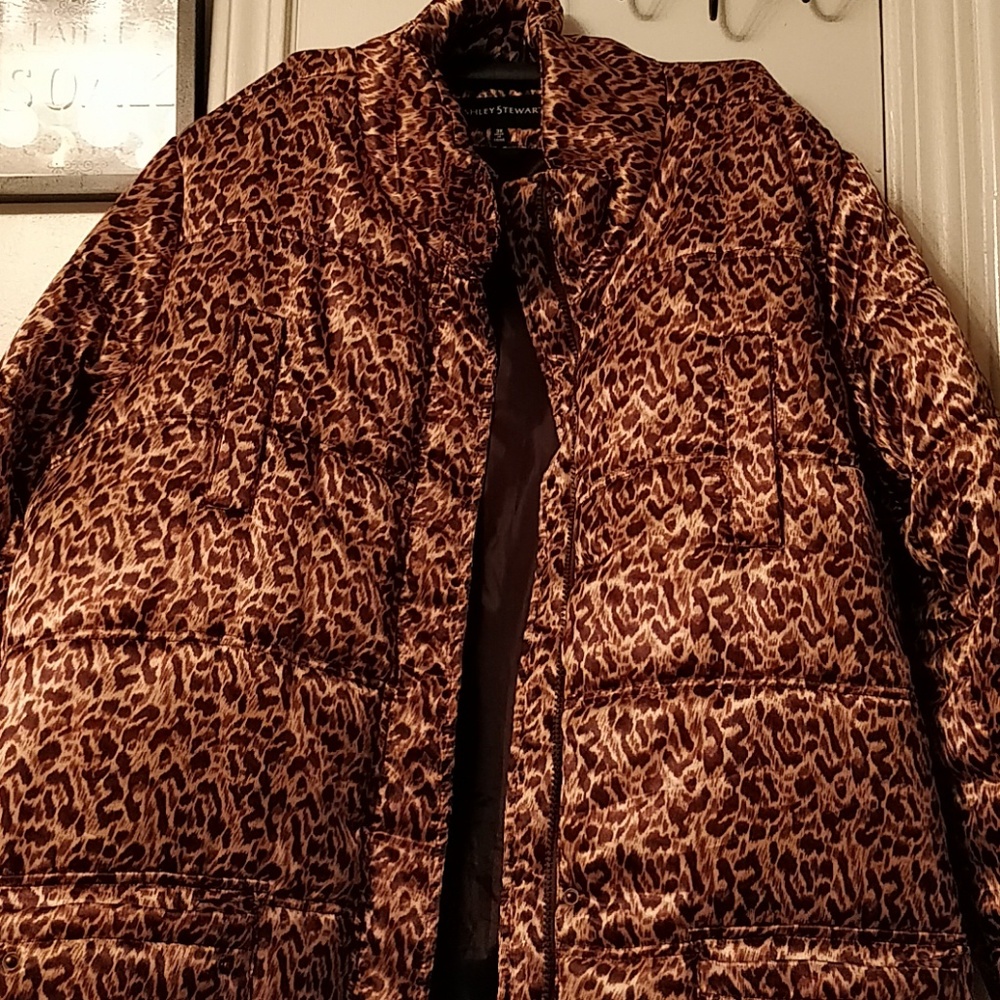 Leopard print coat